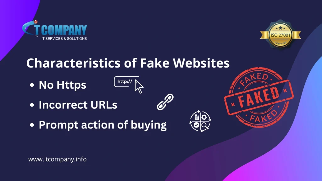 fake website features