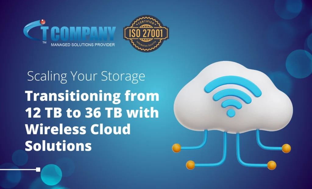 Transitioning from 12TB storage to 36TB storage wireless connected cloud