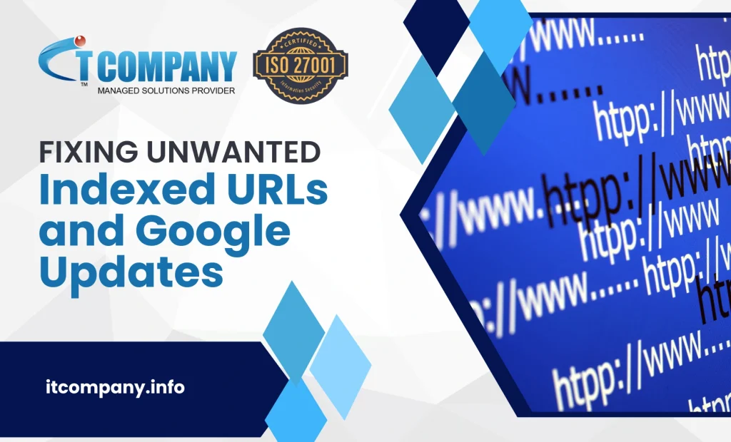 fixing unwanted indexed urls and google updates