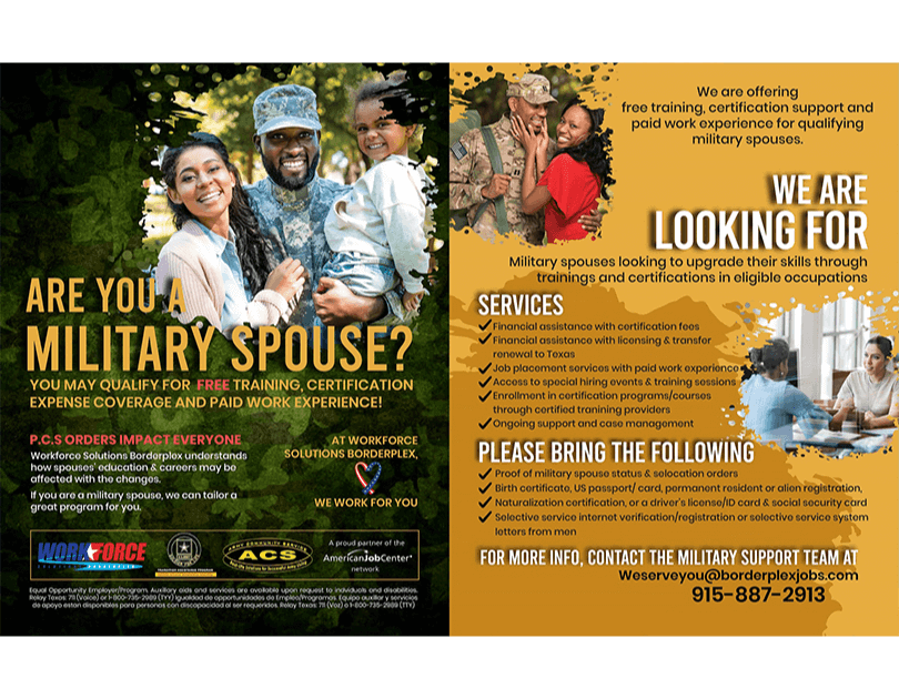 Military spouse Flyer